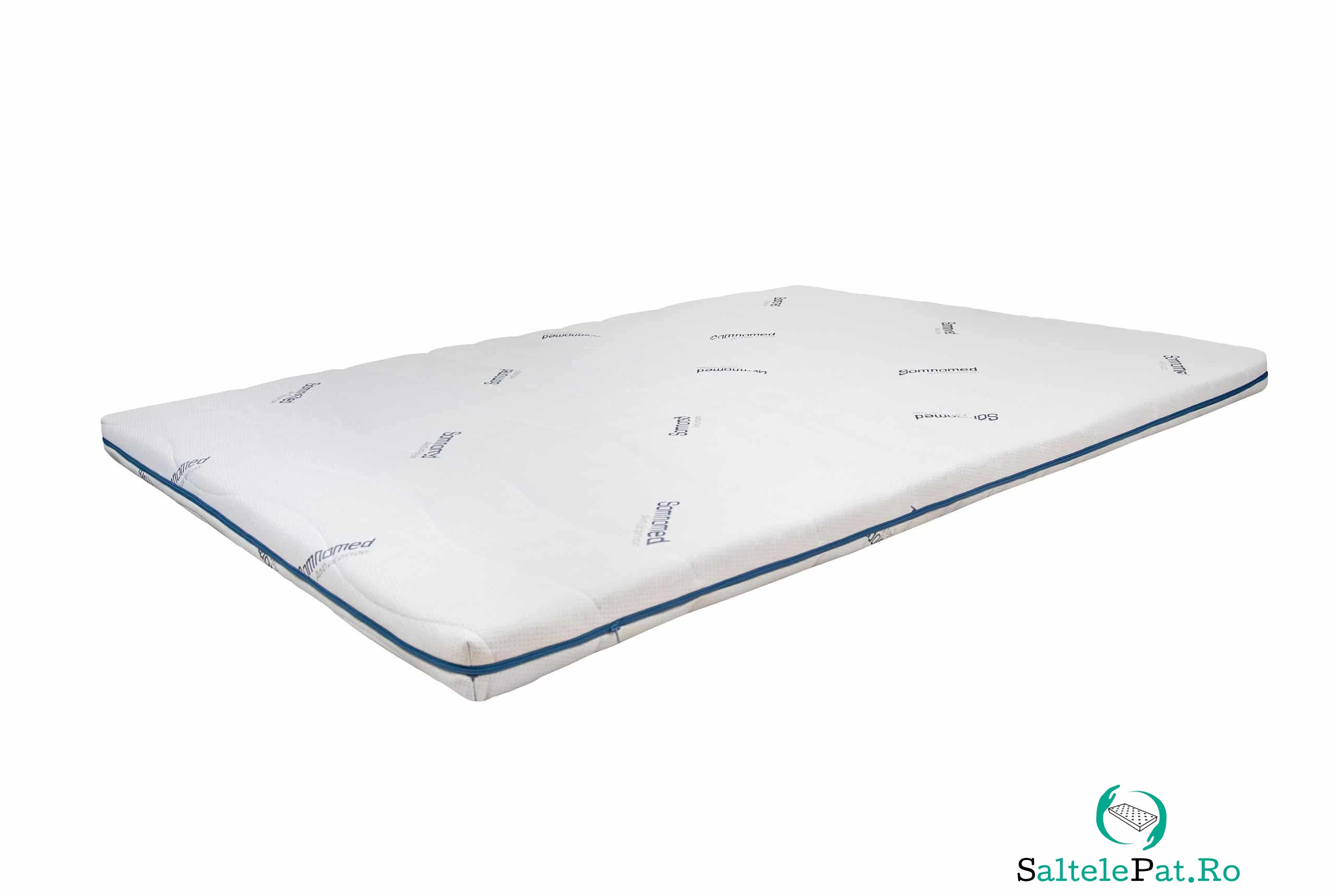 Topper 160x200, SomnoMed Antiacaria, pentru alergici, H 7cm, husa detasabila si lavabila la 557.98 lei ron