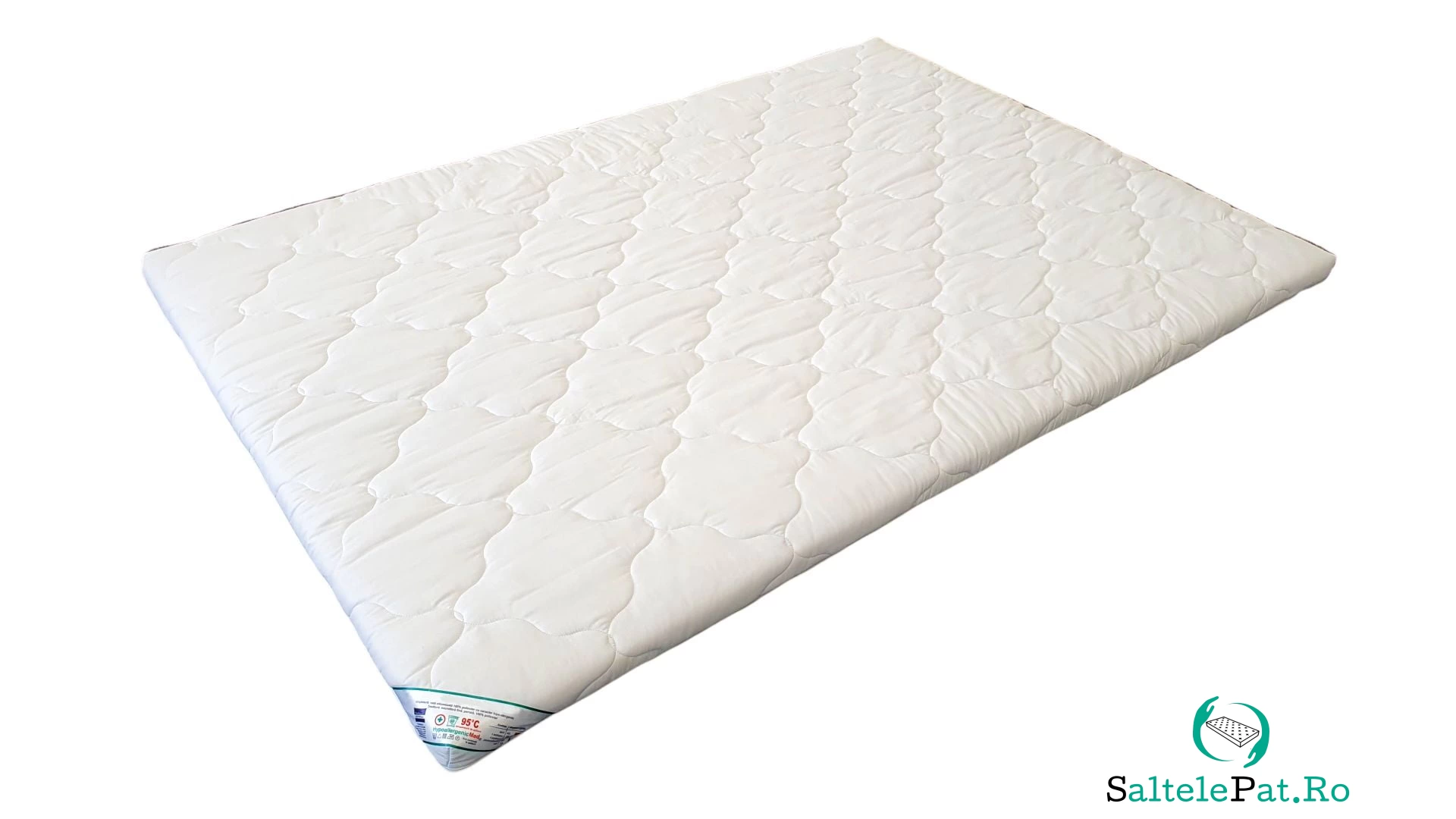 Topper cu memorie, husa bumbac, detasabila, spalare la 90°C, HypoallergenicMed Somnart, 140x200 cm la 511.82 lei ron