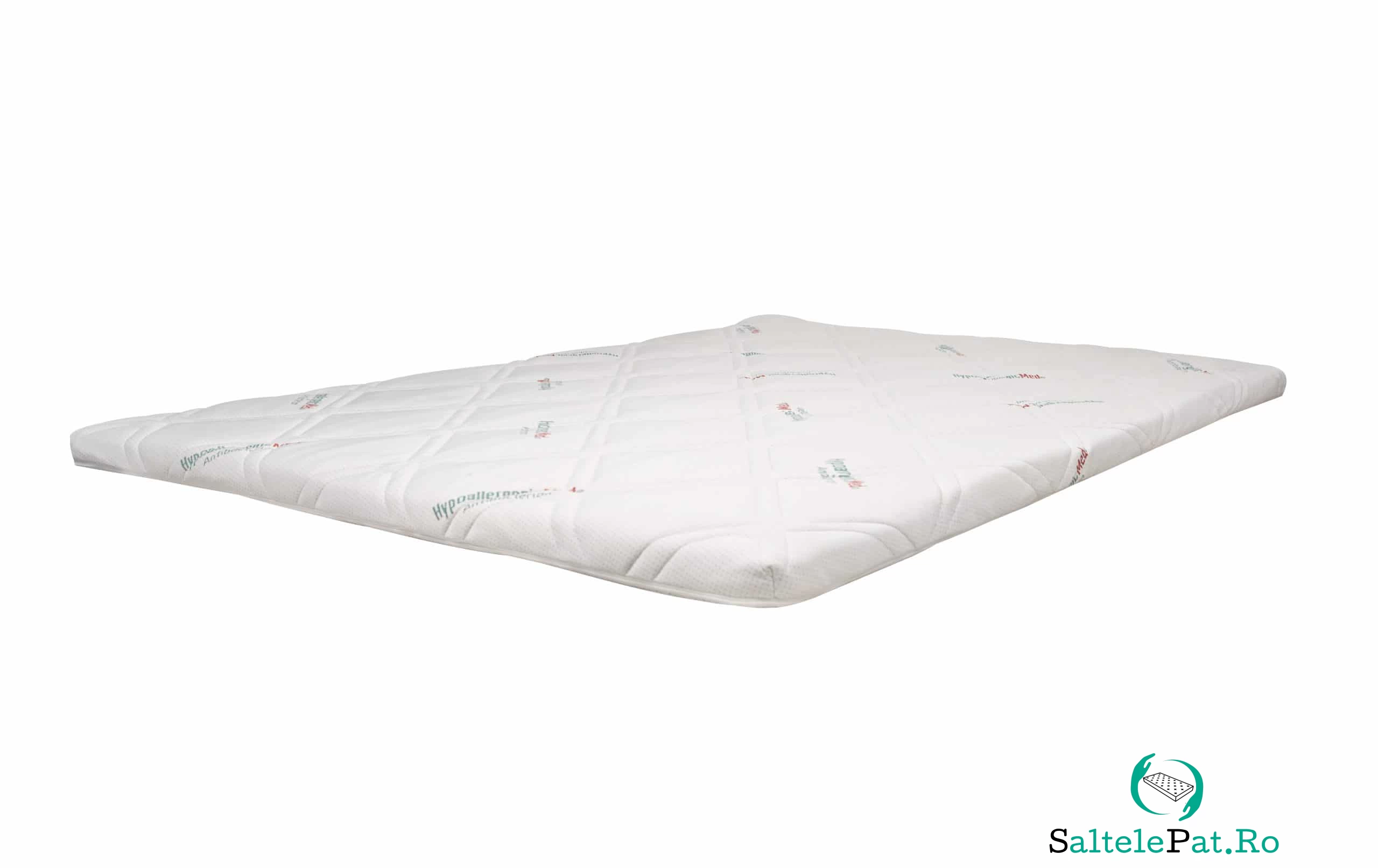 Topper HypoallergenicMed Antibacteria, 90x200x5, husa detasabila, lavabila si certificata Ultra-Fresh Antibacterial™